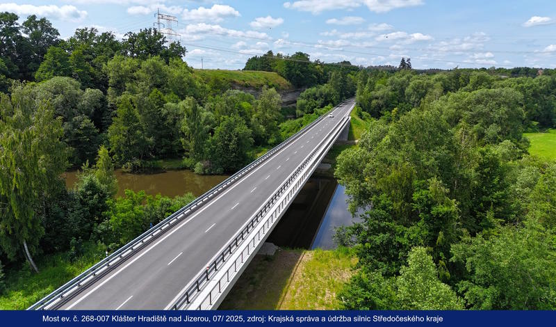 Most přes Jizeru, Klášter - Hradiště nad Jizerou