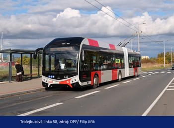 Trolejbusová linka 58 Palmovka - Miškovice