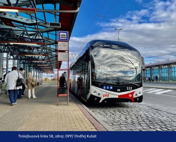 Trolejbusová linka 58 Palmovka - Miškovice