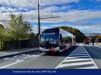Trolejbusová linka 58 Palmovka - Miškovice