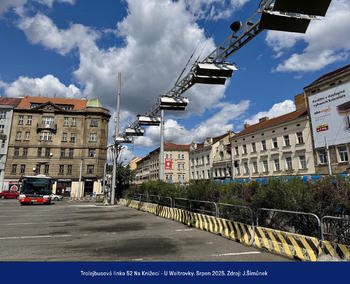 Trolejbusová linka 52 U Waltrovky - Na Knížecí