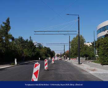 Trolejbusová linka 52 U Waltrovky - Na Knížecí