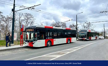 Trolejbusová linka 52 U Waltrovky - Na Knížecí