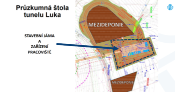průzkumné štoly tunelů středočeské D3