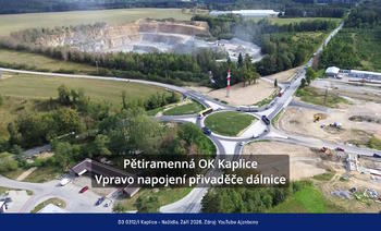 Dálnice D3 Kaplice, nádraží - Nažidla